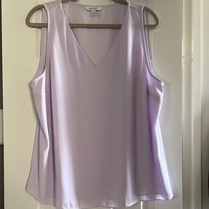 NWOT XL Nine West Women's Light Purple V-Neck Blouse